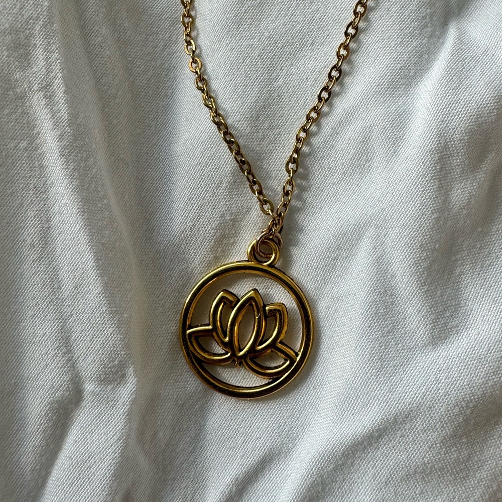 Handmade Lotus Flower Necklace 🪷